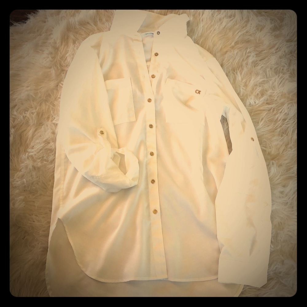 Calvin Klein white blouse